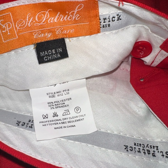 MATCHING MEN SET: Barabas M Shirt, Men Red Slacks 32/32, Mens Dress Shoes Size 9 - Picture 8 of 14